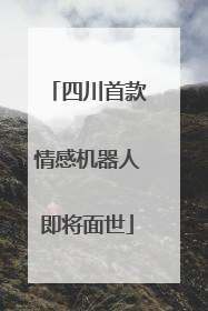 四川首款情感机器人即将面世