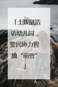土拨鼠造访幼儿园，警民协力智擒“萌兽”