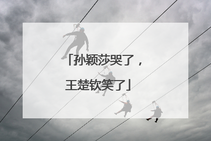 孙颖莎哭了，王楚钦笑了