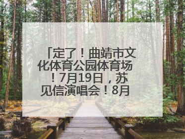 定了！曲靖市文化体育公园体育场！7月19日，苏见信演唱会！8月16日，萧敬腾演唱会！