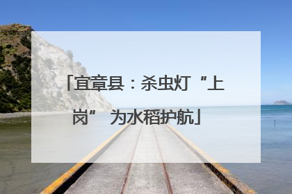 宜章县：杀虫灯“上岗” 为水稻护航