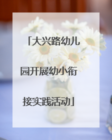 大兴路幼儿园开展幼小衔接实践活动