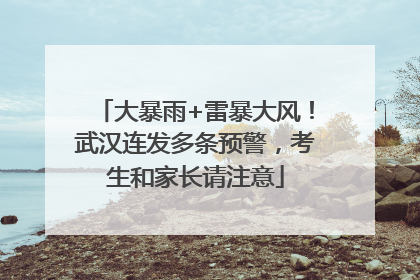 大暴雨+雷暴大风！武汉连发多条预警，考生和家长请注意