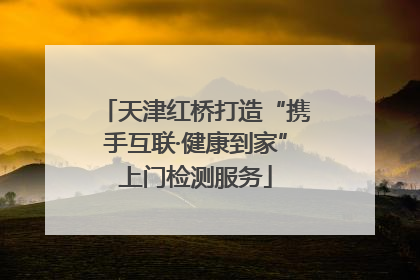 天津红桥打造“携手互联·健康到家”上门检测服务