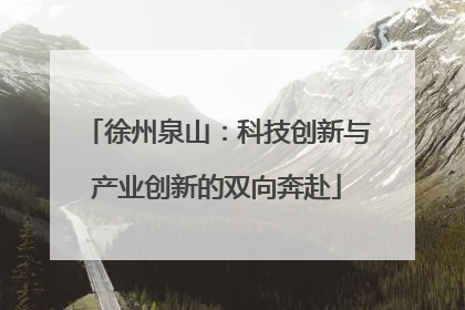 徐州泉山：科技创新与产业创新的双向奔赴