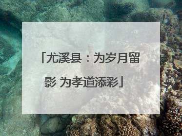 尤溪县：为岁月留影 为孝道添彩