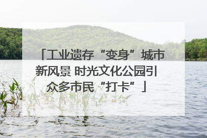 工业遗存“变身”城市新风景 时光文化公园引众多市民“打卡”