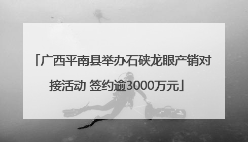 广西平南县举办石硖龙眼产销对接活动 签约逾3000万元