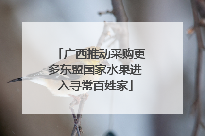 广西推动采购更多东盟国家水果进入寻常百姓家