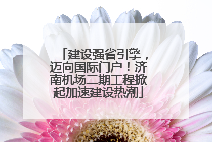 建设强省引擎，迈向国际门户！济南机场二期工程掀起加速建设热潮