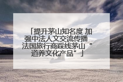 提升茅山知名度 加强中法人文交流传播 法国旅行商踩线茅山“道养文化产品”
