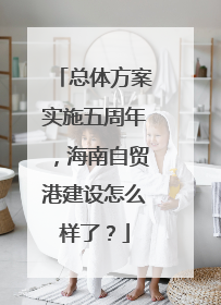 总体方案实施五周年，海南自贸港建设怎么样了？