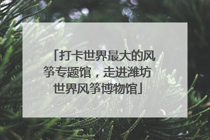 打卡世界最大的风筝专题馆，走进潍坊世界风筝博物馆