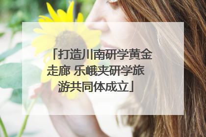 打造川南研学黄金走廊 乐峨夹研学旅游共同体成立