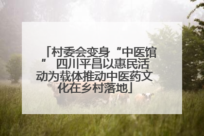 村委会变身“中医馆” 四川平昌以惠民活动为载体推动中医药文化在乡村落地