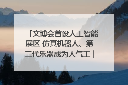 文博会首设人工智能展区 仿真机器人、第三代乐器成为人气王｜文博向“新”