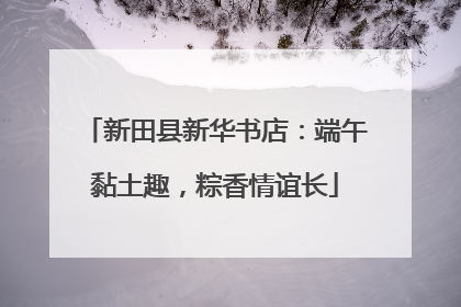 新田县新华书店：端午黏土趣，粽香情谊长