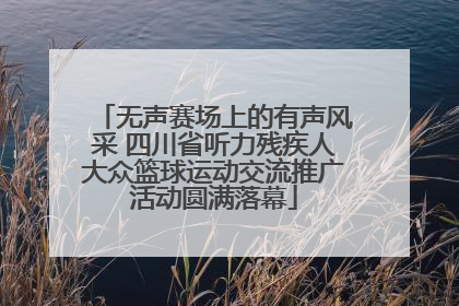无声赛场上的有声风采 四川省听力残疾人大众篮球运动交流推广活动圆满落幕