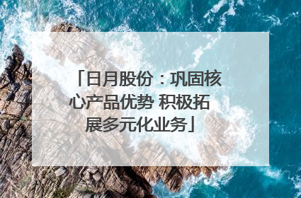 日月股份：巩固核心产品优势 积极拓展多元化业务