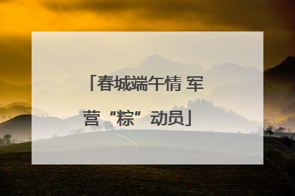 春城端午情 军营“粽”动员