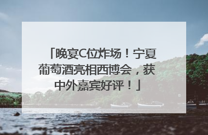 晚宴C位炸场！宁夏葡萄酒亮相西博会，获中外嘉宾好评！
