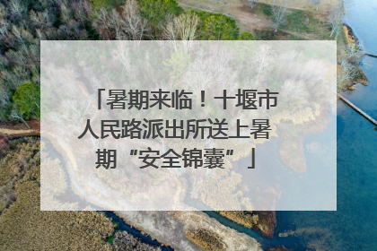 暑期来临！十堰市人民路派出所送上暑期“安全锦囊”