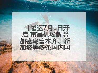 暑运7月1日开启 南昌机场新增加密乌鲁木齐、新加坡等多条国内国际航线