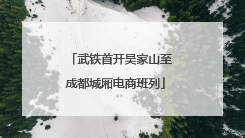 武铁首开吴家山至成都城厢电商班列
