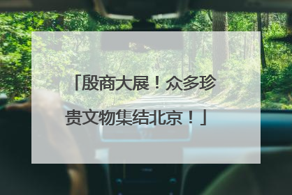 殷商大展！众多珍贵文物集结北京！
