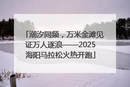 潮汐同频，万米金滩见证万人逐浪——2025海阳马拉松火热开跑