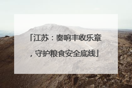 江苏：奏响丰收乐章，守护粮食安全底线