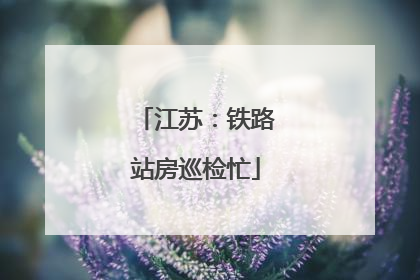 江苏：铁路站房巡检忙