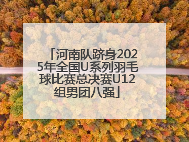 河南队跻身2025年全国U系列羽毛球比赛总决赛U12组男团八强