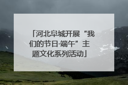 河北阜城开展“我们的节日·端午”主题文化系列活动