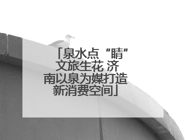 泉水点“睛” 文旅生花 济南以泉为媒打造新消费空间