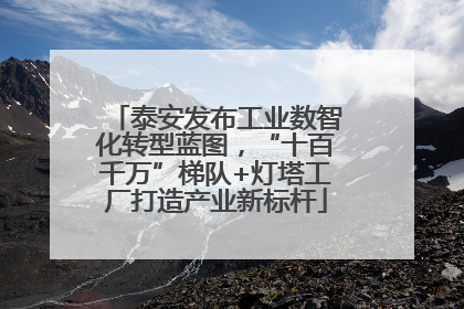 泰安发布工业数智化转型蓝图，“十百千万”梯队+灯塔工厂打造产业新标杆