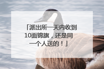 派出所一天内收到10面锦旗，还是同一个人送的！