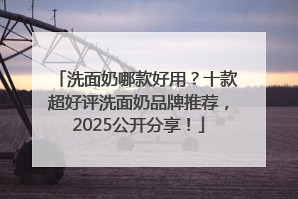 洗面奶哪款好用？十款超好评洗面奶品牌推荐，2025公开分享！