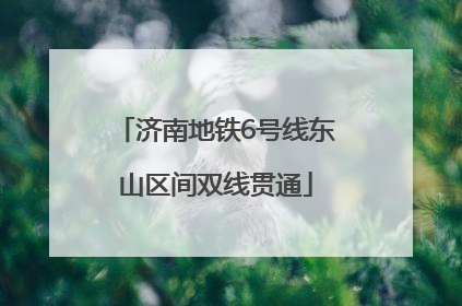 济南地铁6号线东山区间双线贯通