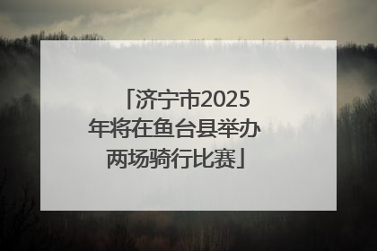 济宁市2025年将在鱼台县举办两场骑行比赛