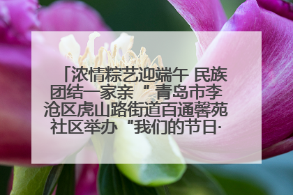 浓情粽艺迎端午 民族团结一家亲“ 青岛市李沧区虎山路街道百通馨苑社区举办“我们的节日·端午“主题活动