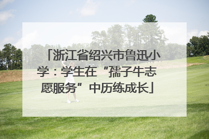 浙江省绍兴市鲁迅小学：学生在“孺子牛志愿服务”中历练成长