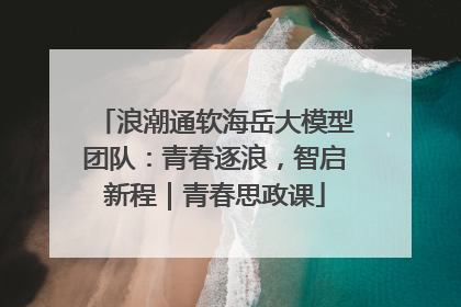 浪潮通软海岳大模型团队：青春逐浪，智启新程｜青春思政课
