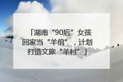 湖南“90后”女孩回家当“羊倌”，计划打造文旅“羊村”