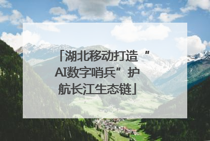 湖北移动打造“AI数字哨兵”护航长江生态链