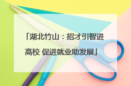 湖北竹山：招才引智进高校 促进就业助发展