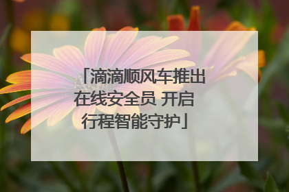 滴滴顺风车推出在线安全员 开启行程智能守护