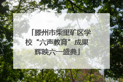 滕州市柴里矿区学校“六声教育”成果辉映六一盛典
