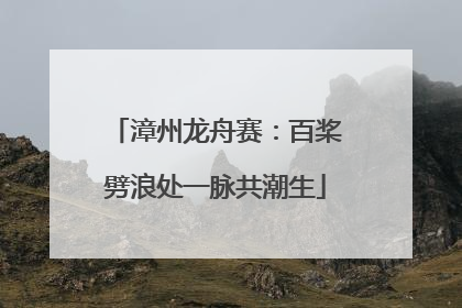 漳州龙舟赛：百桨劈浪处一脉共潮生