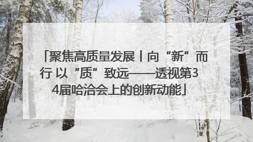 聚焦高质量发展丨向“新”而行 以“质”致远——透视第34届哈洽会上的创新动能